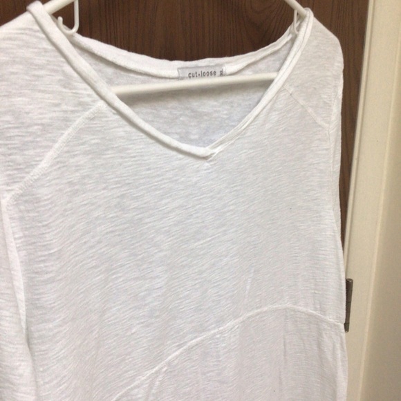 NEW Cut Loose white swing tunic top cotton linen, artsy, sz XL - Picture 4 of 13